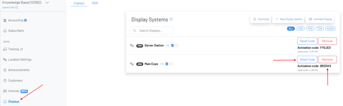 Display Page 6 Digit Activation Code