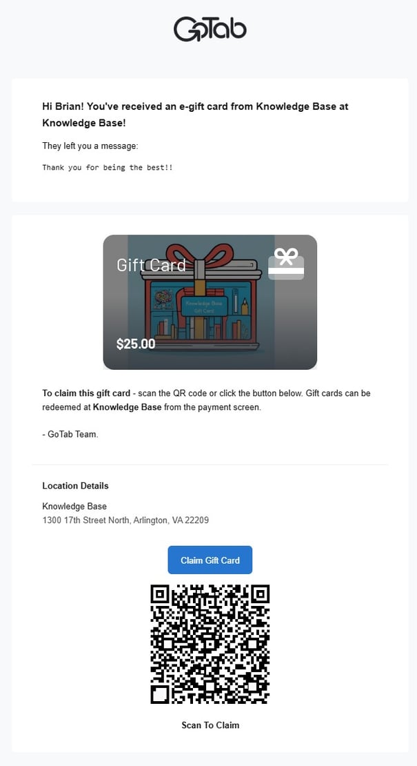 GC Page GC Claim Email