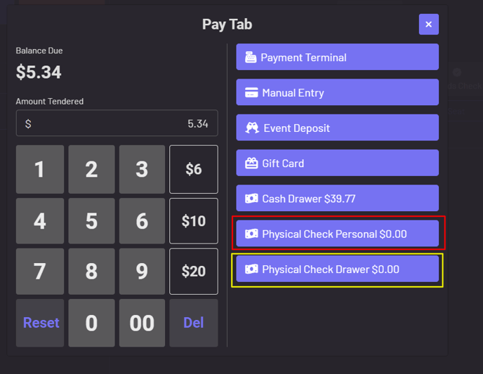 House Account Payment Method in POS