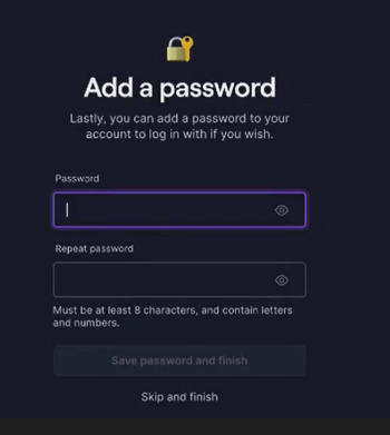 OP Step 10 Password if you so choose