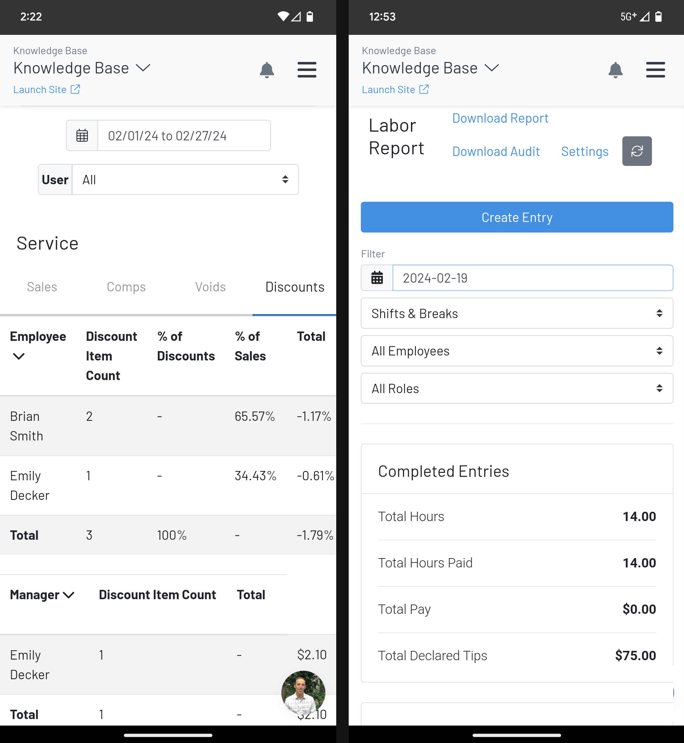 GoTab Manager App