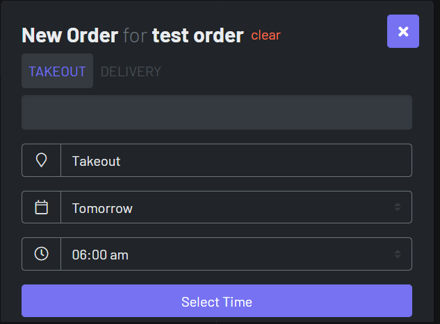 order date